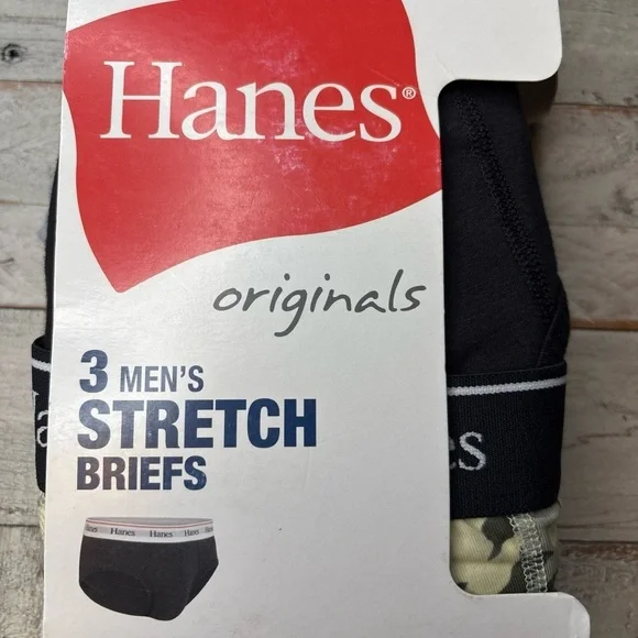 Hanes Men's Briefs 3 Pair New Underwear Size 2XL (44-46")Stretch Cool Modern - Picture 2 of 14